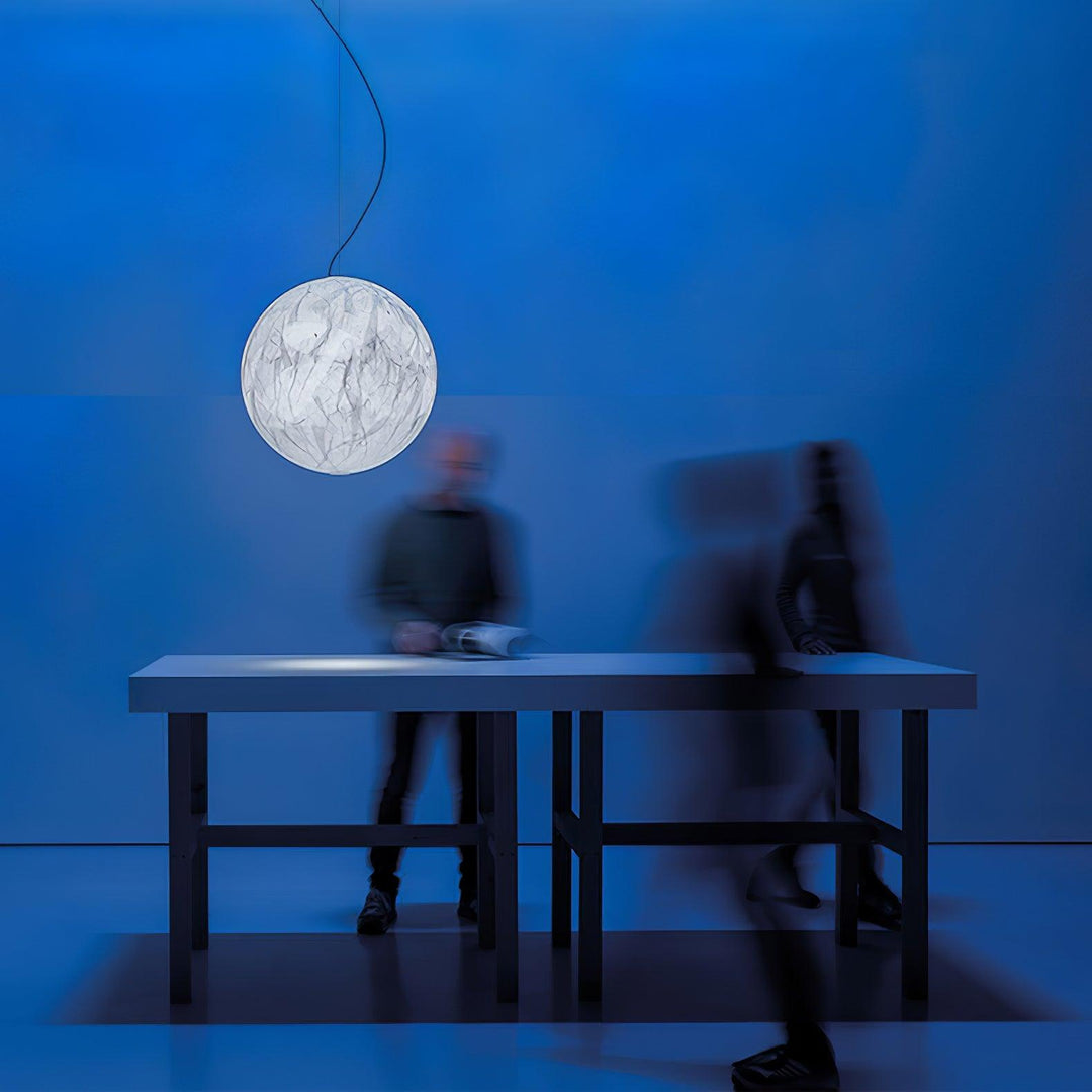 Suspension en soie Moon - design moderne