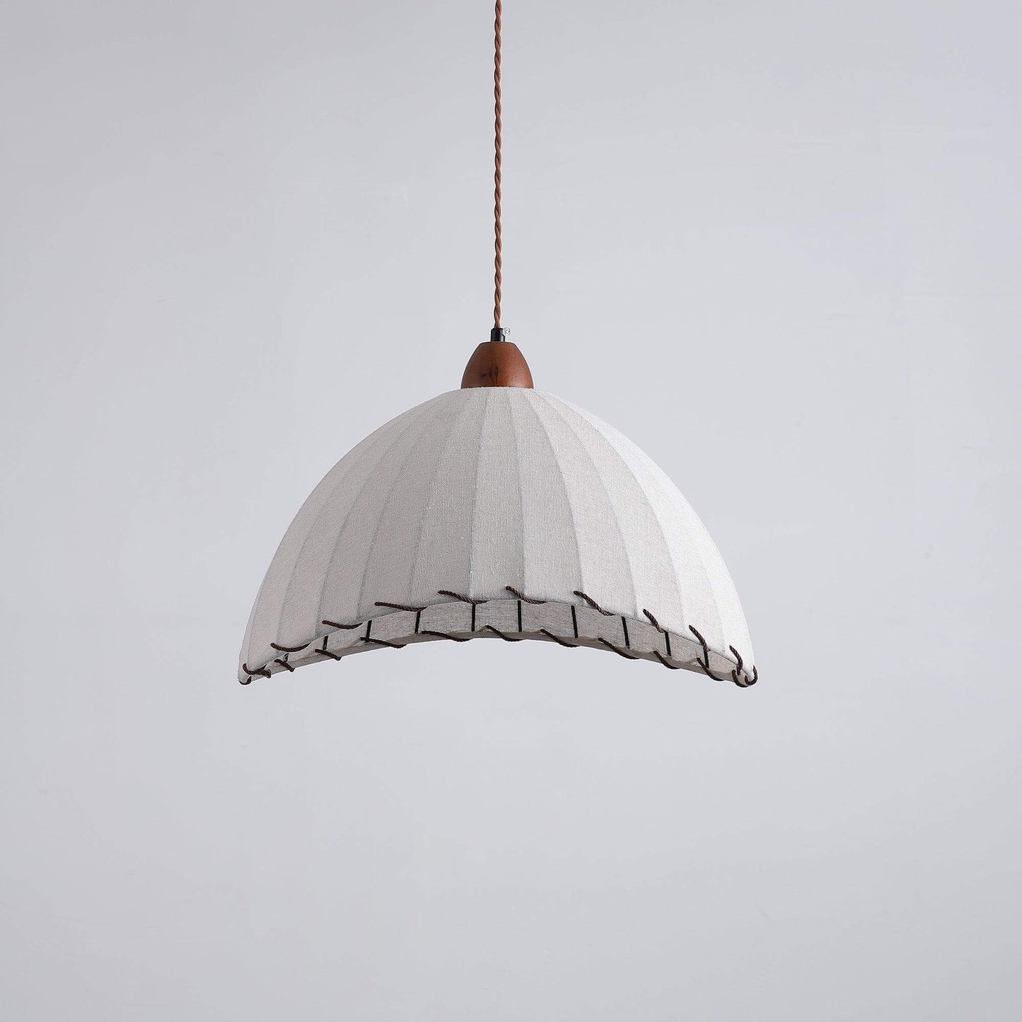 Holz & Stoff Hängeleuchte