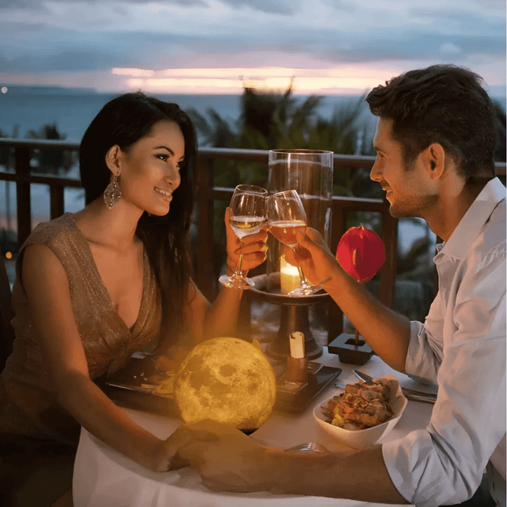 Lampe lunaire flottante avec commande tactile