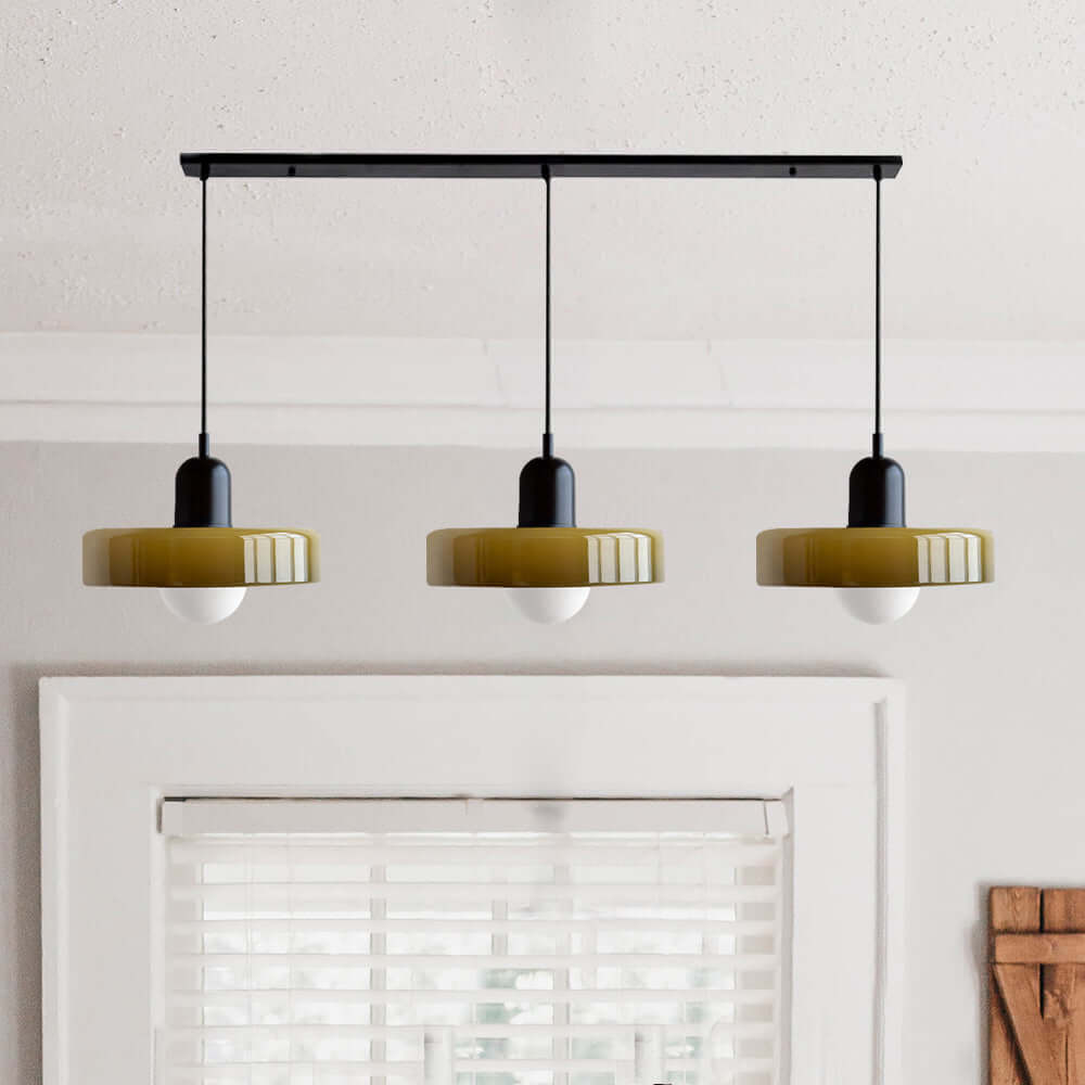3-köpfige Bauhaus Pendelleuchte
