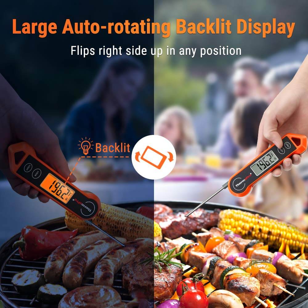 Thermomètre à viande numérique avec capteur de mouvement