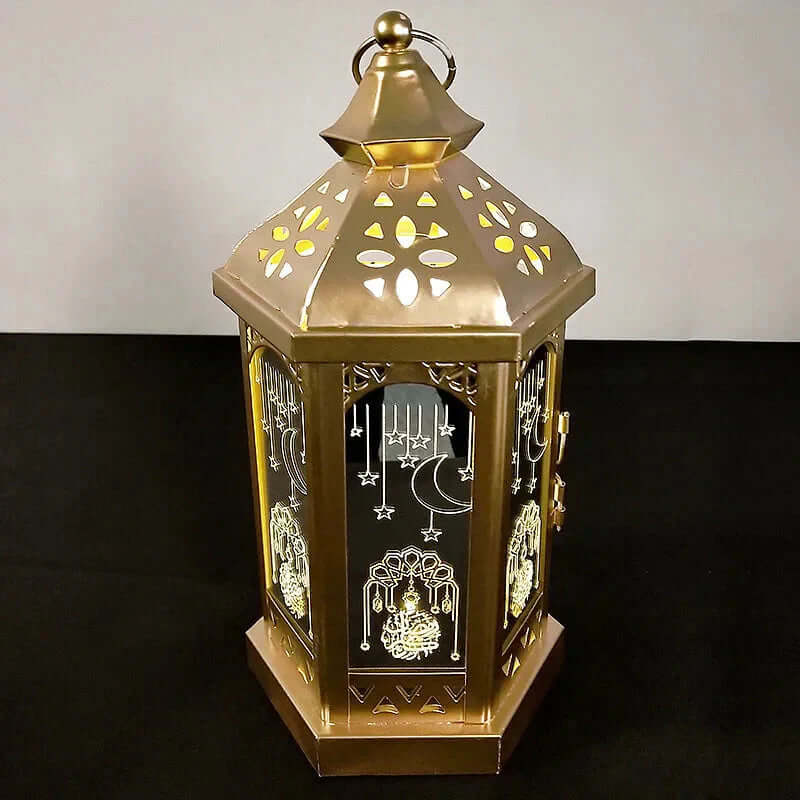 Ramadan Tischlampe Deko Metall Laterne Stimmung Licht