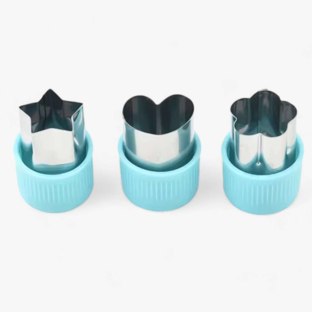 Ensemble d'emporte-pièces 3 pièces étoiles cœur fleur biscuits fruits légumes