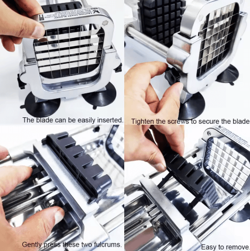 Coupe-pommes de terre en acier inoxydable - frites et légumes