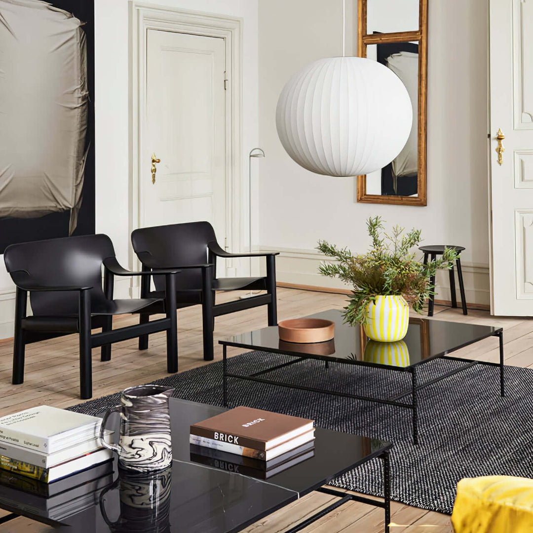 Lampe suspendue moderne blanche - soie et acier