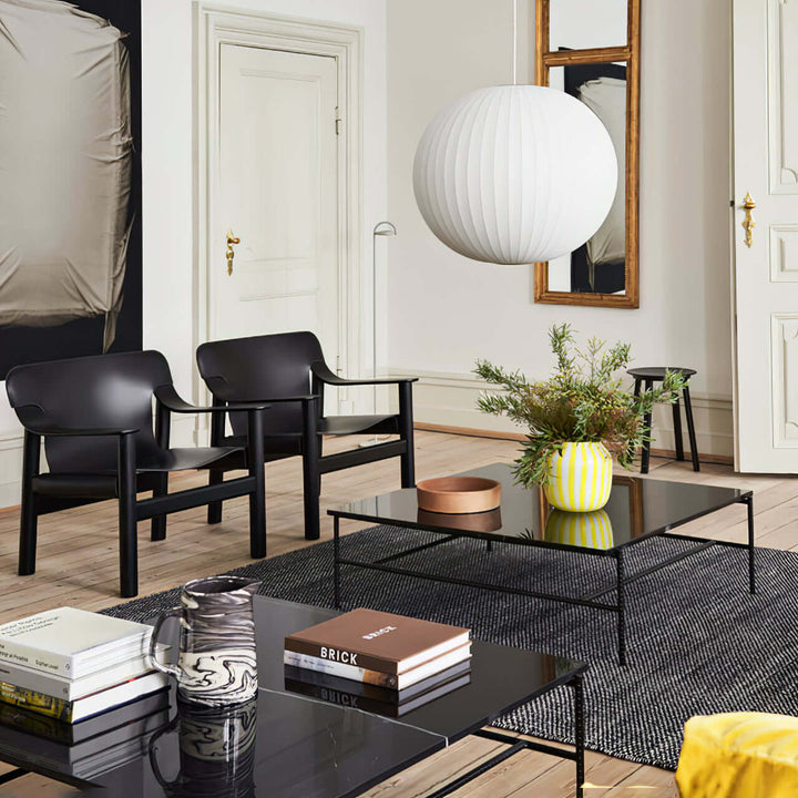 Lampe suspendue moderne blanche - soie et acier