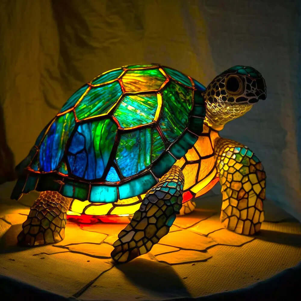 Buntglas Tiffany Tierlampe Nachttischlampe Dekoleuchte
