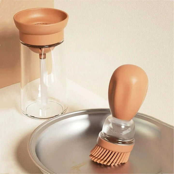 Distributeur d'huile avec brosse en silicone