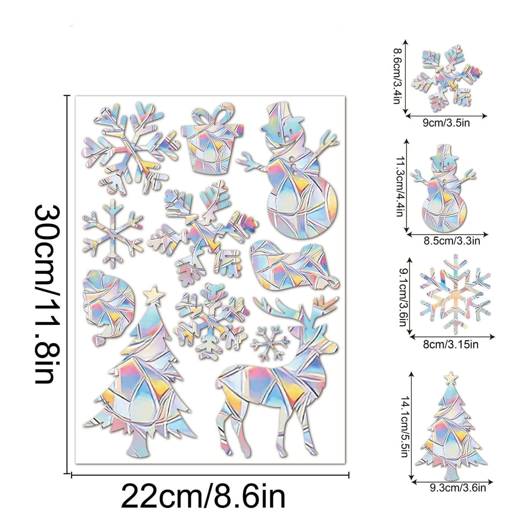 Décoration de fenêtre arc-en-ciel - autocollante, colorée, décorative