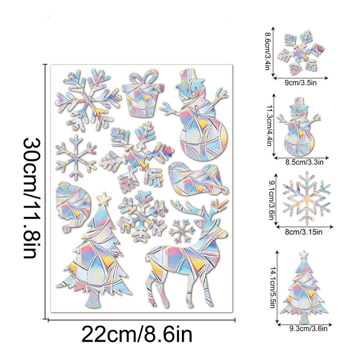 Décoration de fenêtre arc-en-ciel - autocollante, colorée, décorative