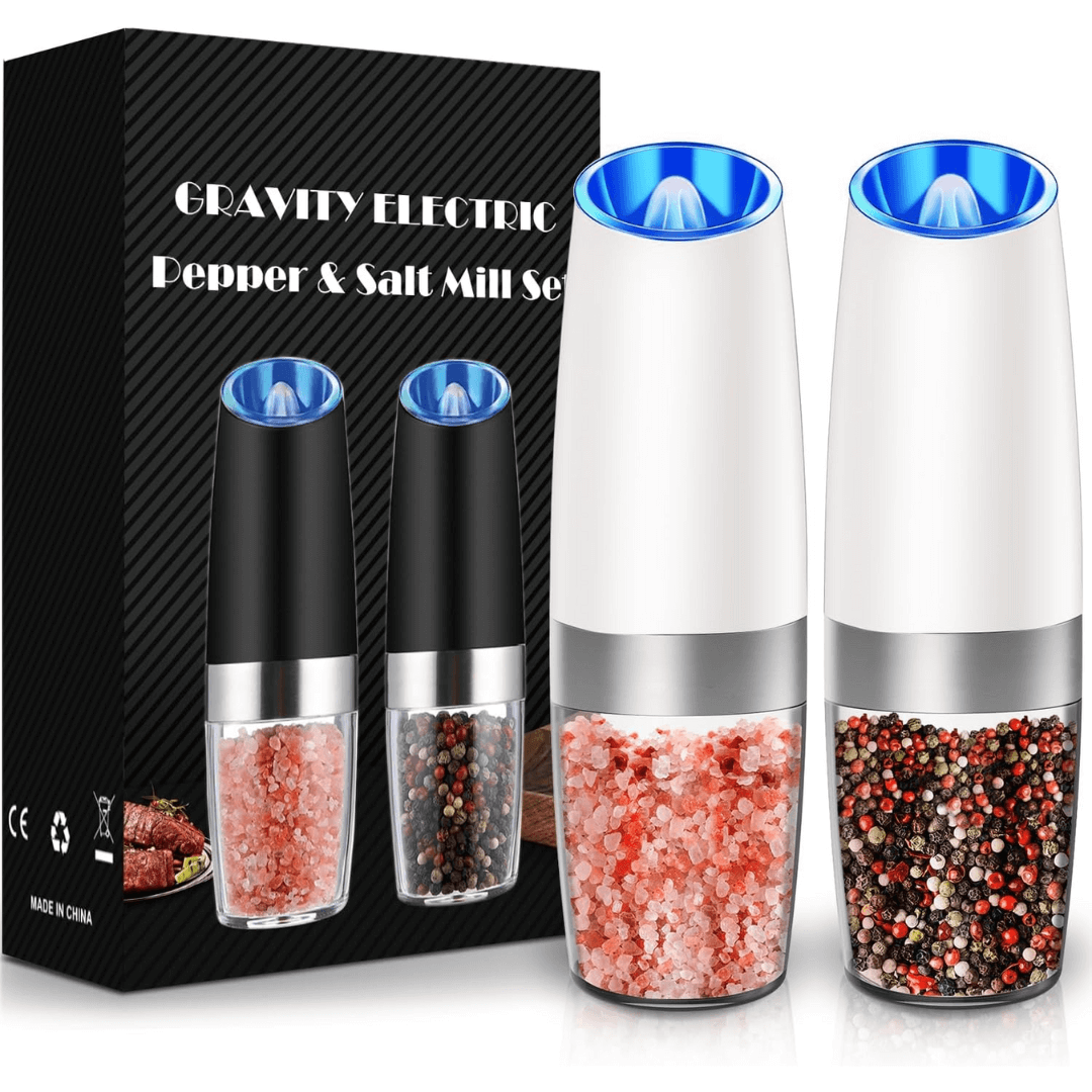 Elektrische Pfeffermühle & Salzmühle Set - Wiederaufladbar