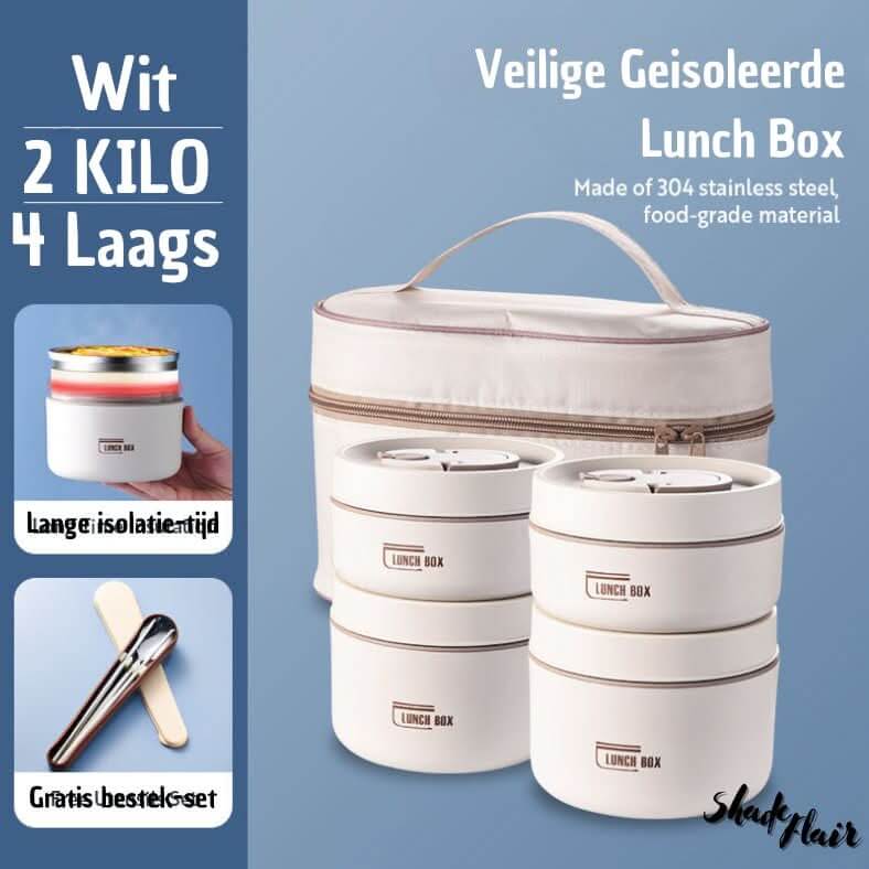 Isolierter Edelstahl Lunchbehälter Set - LunchMate