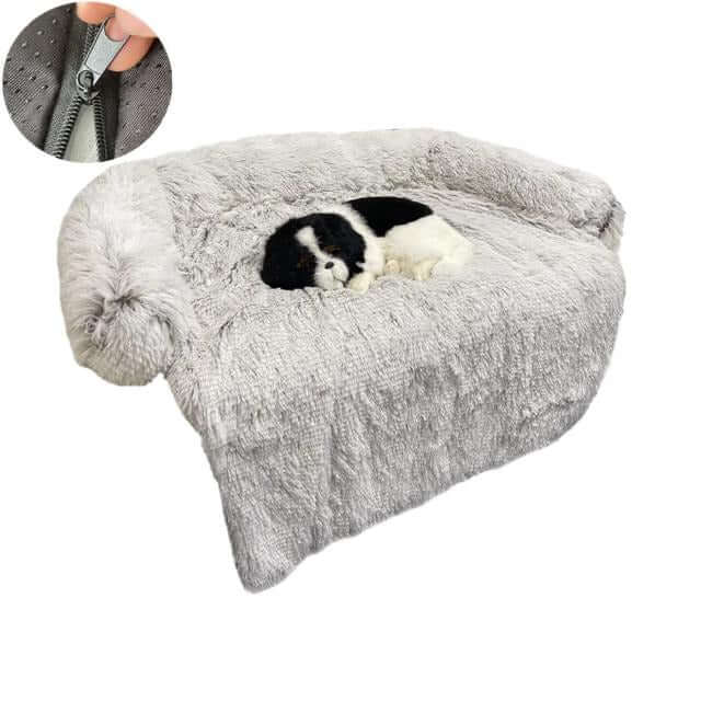 Couverture lavable pour canapé pour animaux de compagnie - Peluche