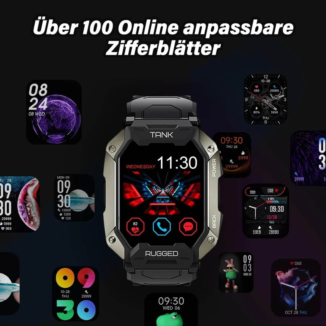Montre connectée robuste avec écran AMOLED