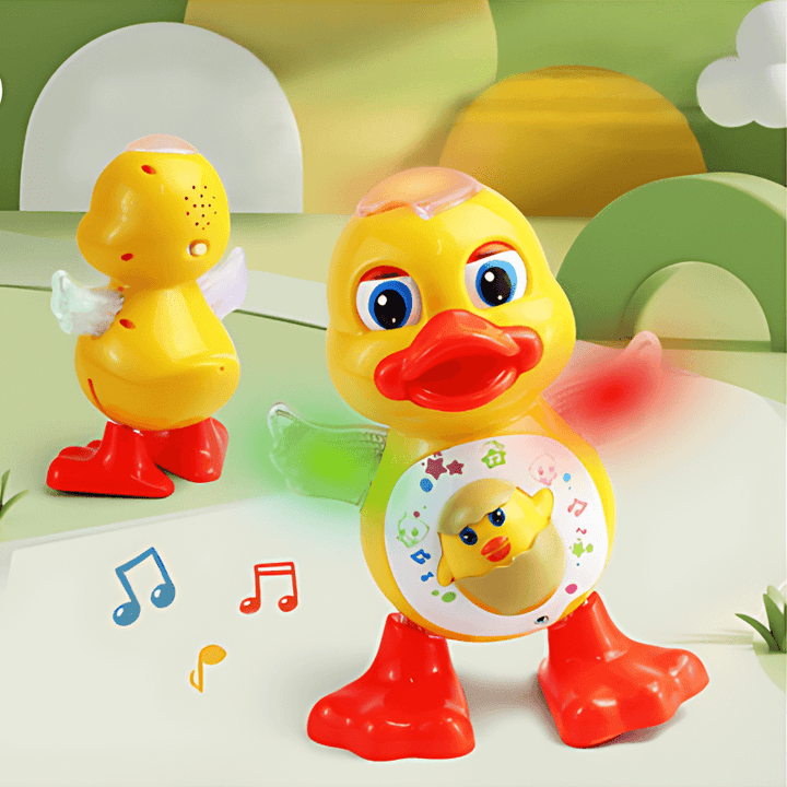 Canard dansant interactif avec musique et lumières
