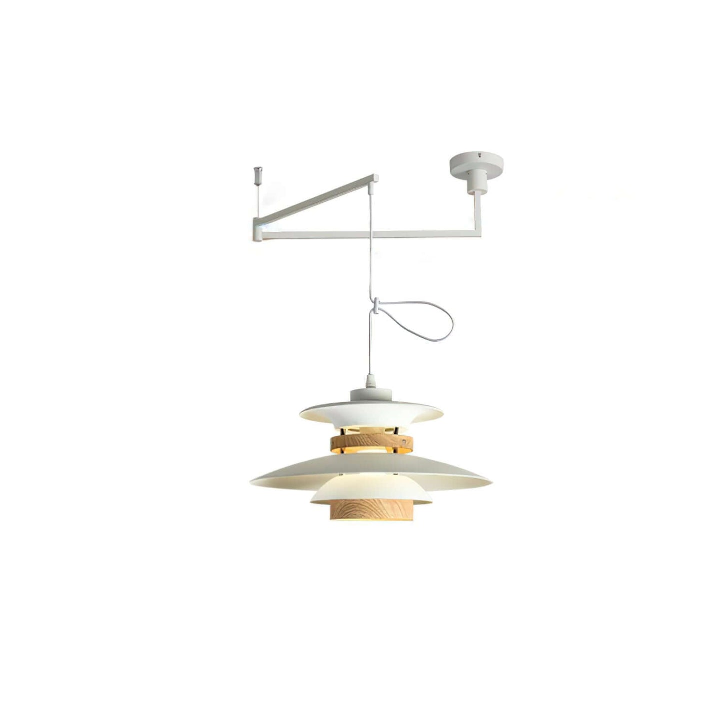 4-Schirm Pendelleuchte - Schwenkarm Design