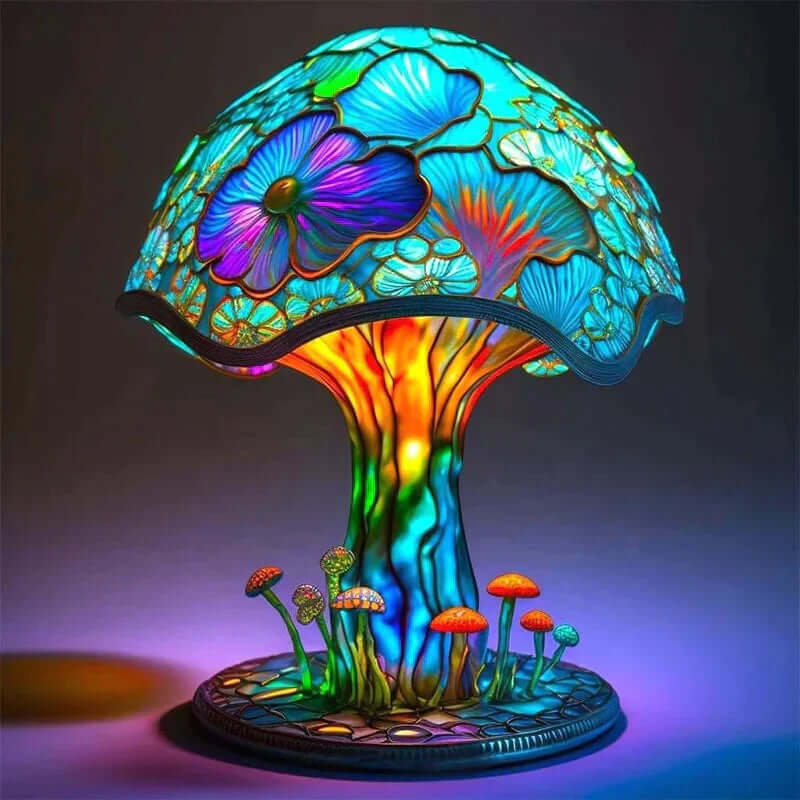 Glasmalerei Tischlampe - Stimmungslicht