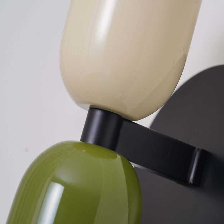 Doppelkopf Wandleuchte Vintage Metall Design