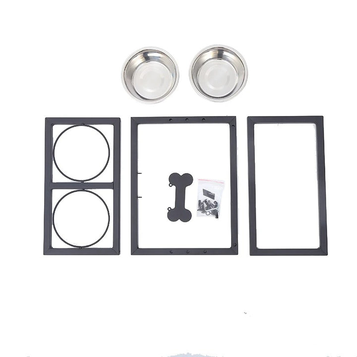 Erhöhter Hundenapf mit 2 Näpfen