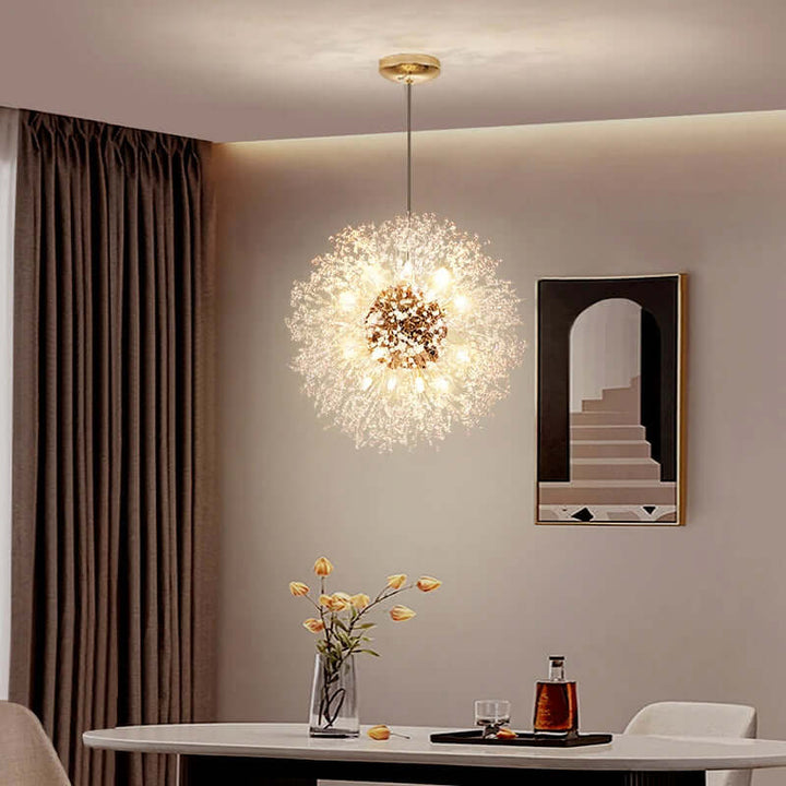Lustre en cristal LED moderne