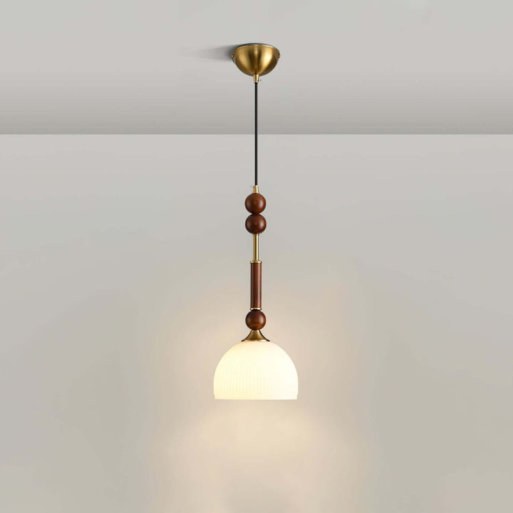 Lampe suspendue élégante avec abat-jour en verre