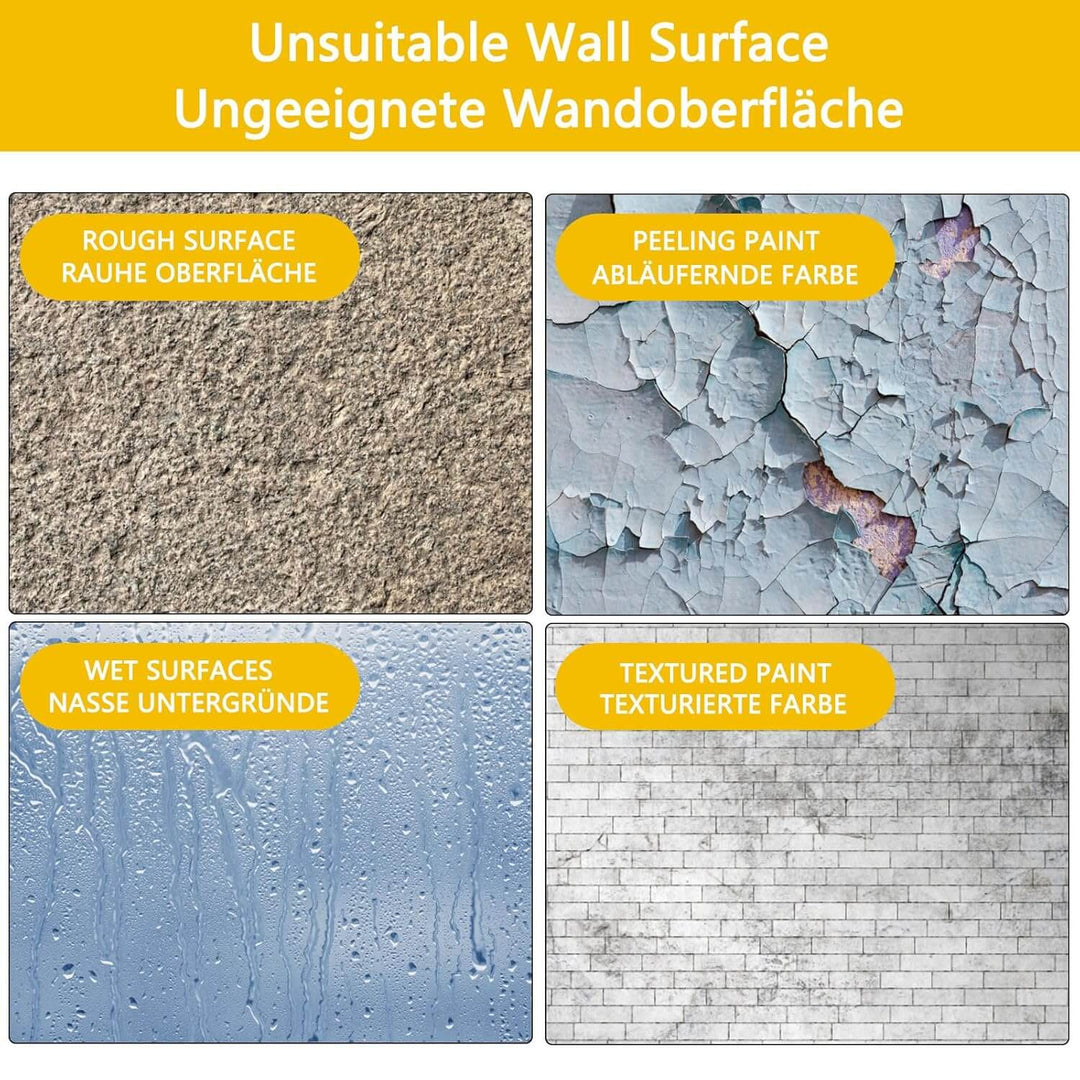 Transparente Schutzfolie - Elektrostatische Wandaufkleber