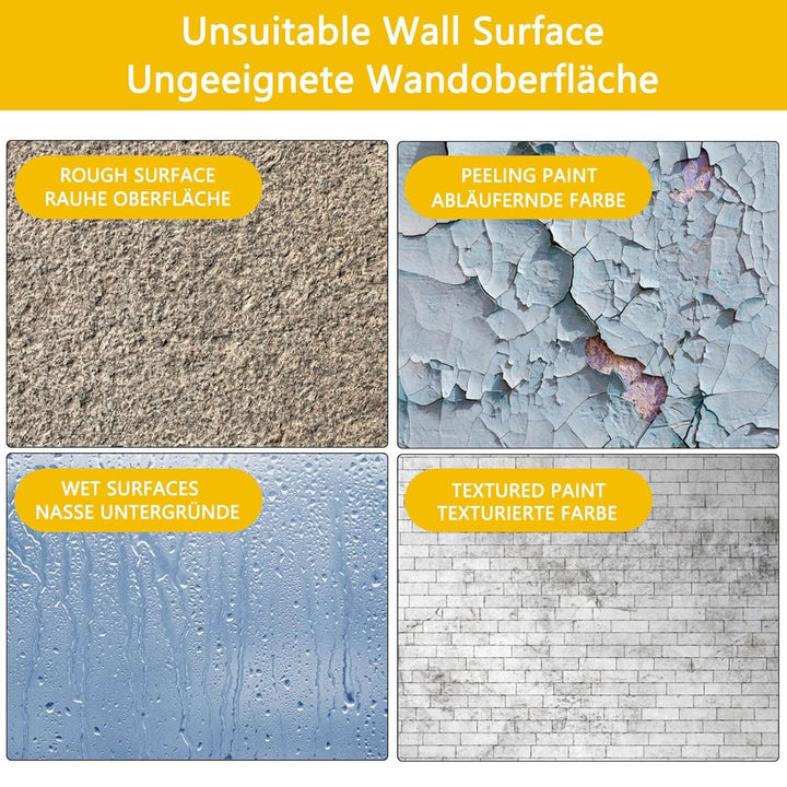 Transparente Schutzfolie - Elektrostatische Wandaufkleber