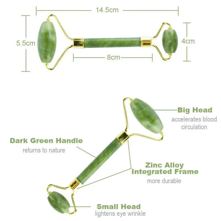 Gesichtsroller & Gua Sha Set - Für strahlende Haut