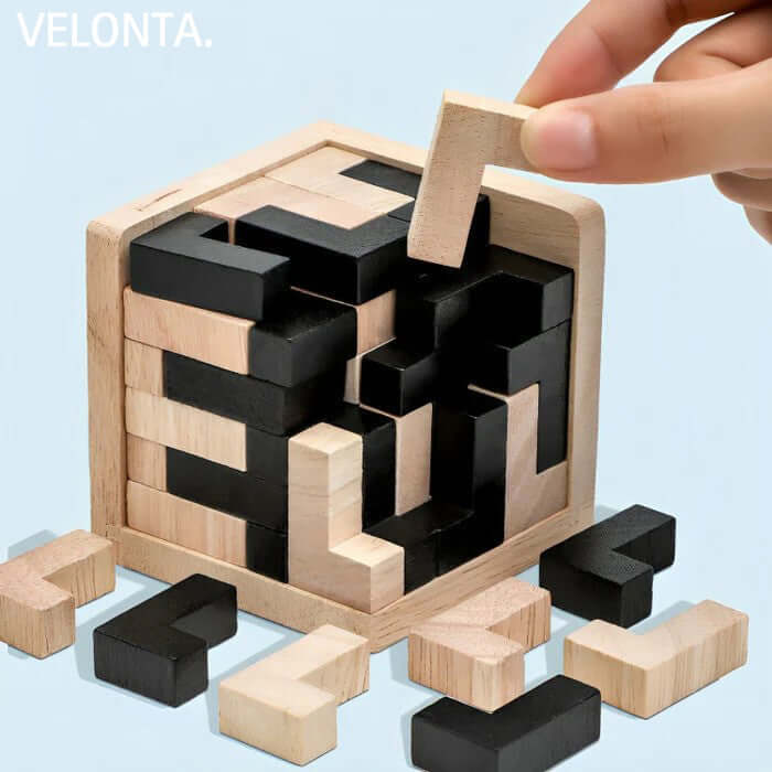 3D Holzpuzzle - Kreativität & Logik für Kinder ab 6 Jahren