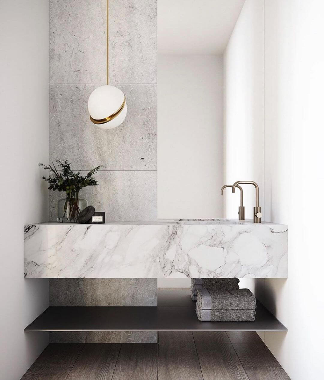 Suspension en forme de lune Design moderne