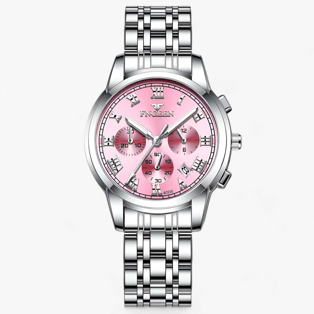 Montre élégante pour femme en titane avec cadran lumineux