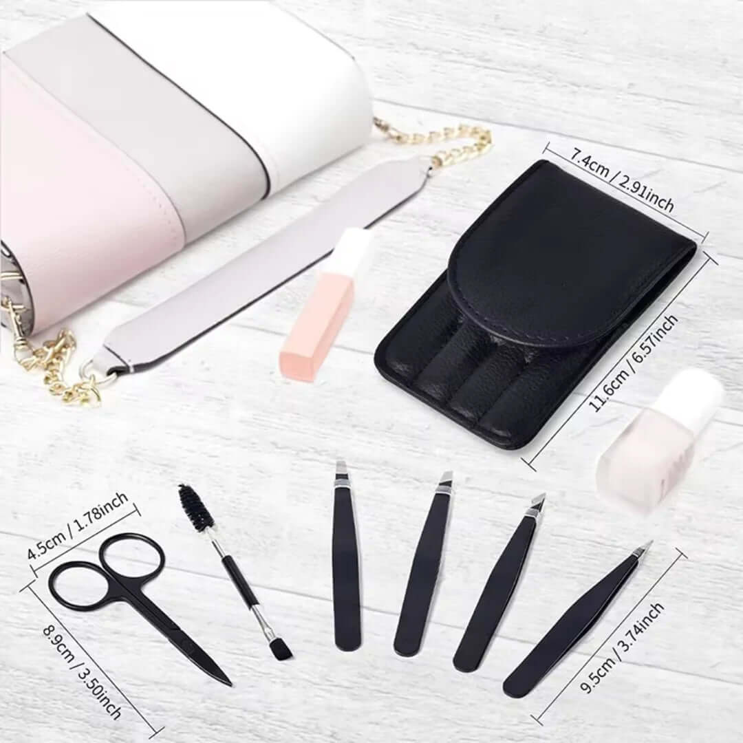 Augenbrauen-Styling-Set - 6-teiliges Präzisions-Kit