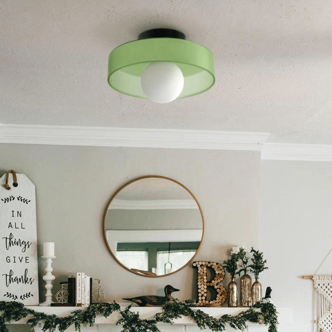 Runde LED Deckenleuchte Modern Glas Lampe