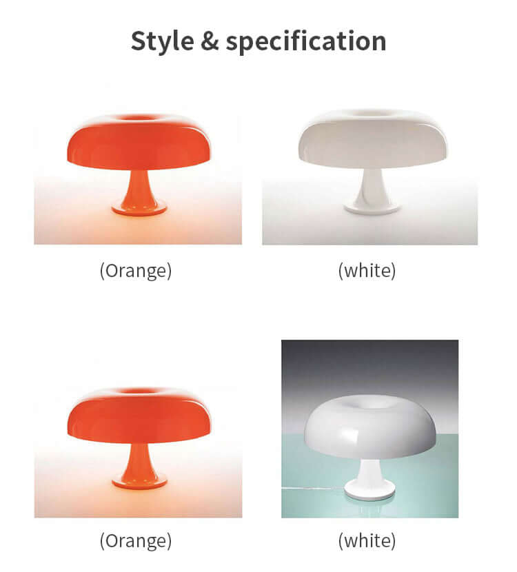 Lampe de table LED moderne au design champignon