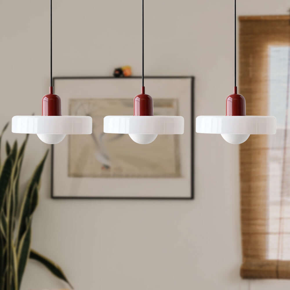 3-köpfige Bauhaus Pendelleuchte