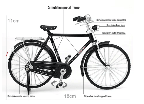 DIY Retro Fahrradmodell Bausatz - Nostalgisches Deko-Objekt