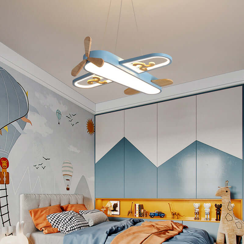Plafonnier LED avion pour chambre d'enfant