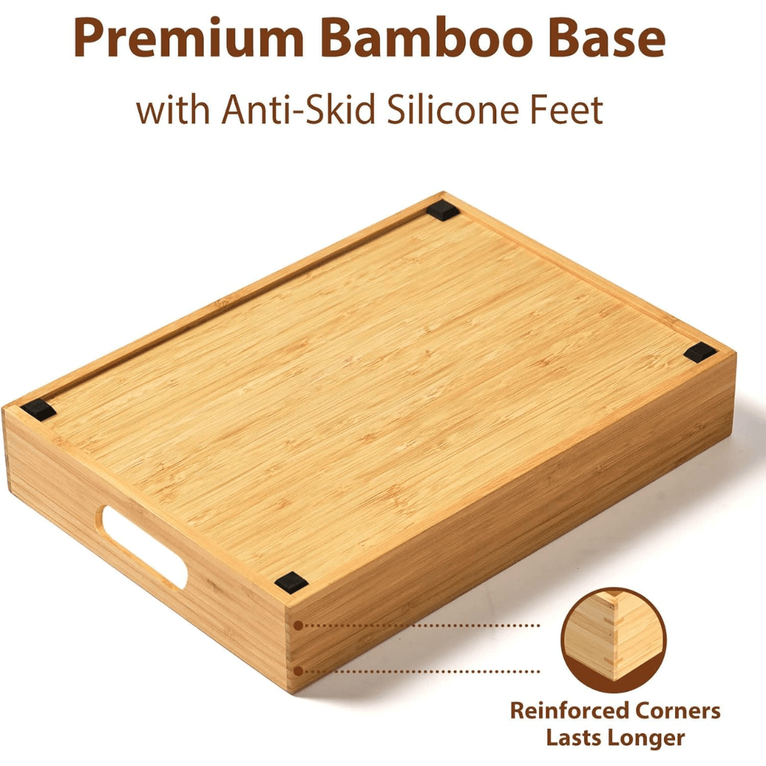 Organisateur de couvercles réglable en bambou pour la cuisine