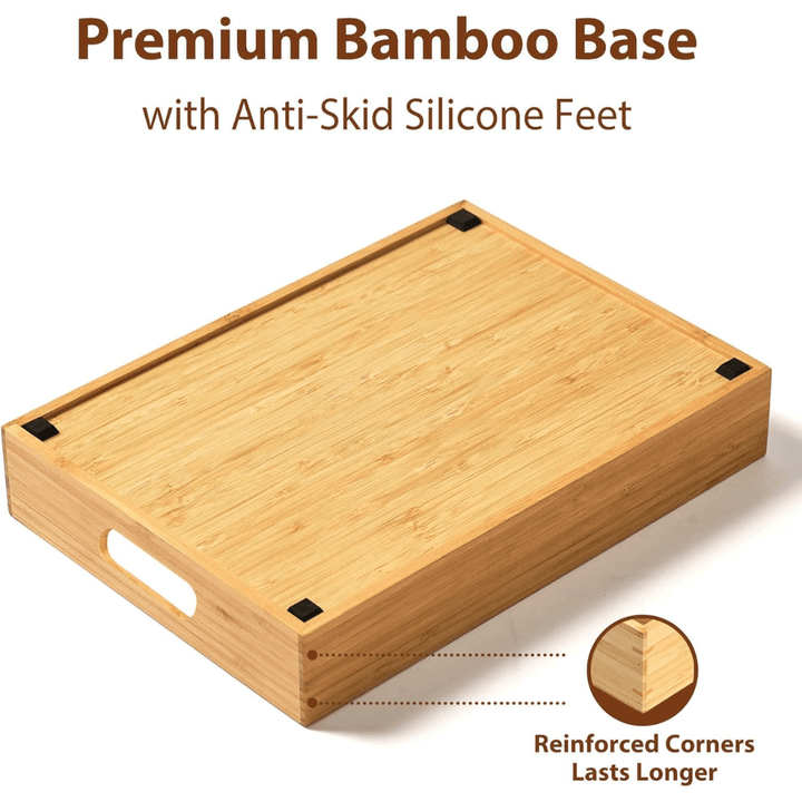 Organisateur de couvercles réglable en bambou pour la cuisine