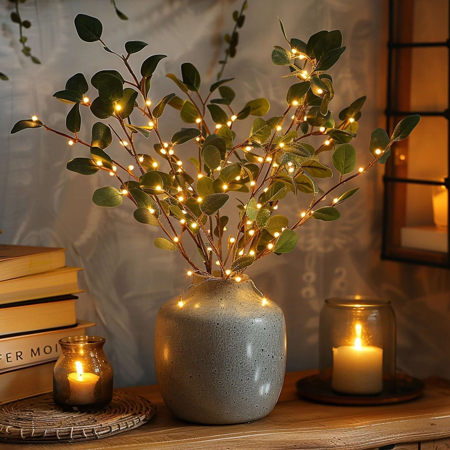 Branche décorative LED 70 cm - blanc chaud