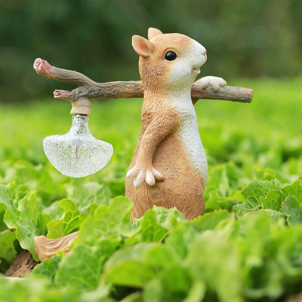 Dekorative Eichhörnchen Tischlampe mit LED