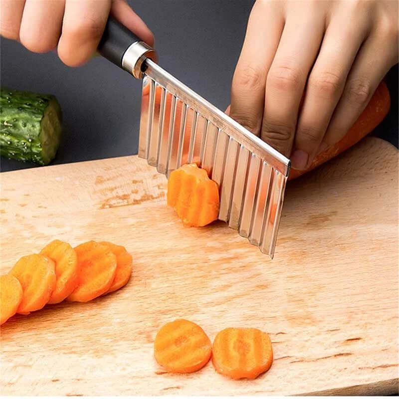 Wellenschneider Edelstahl - Gemüse & Pommes