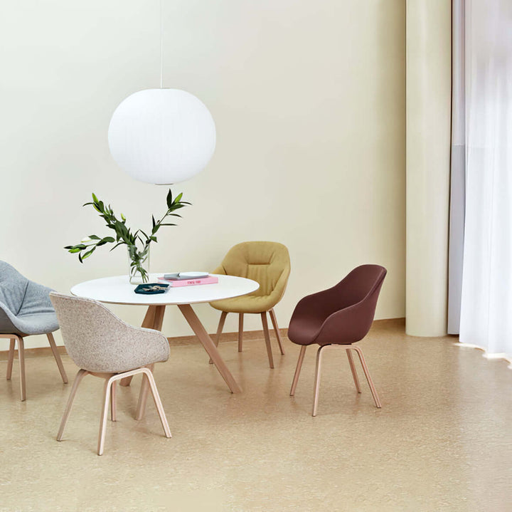 Lampe suspendue moderne blanche - soie et acier