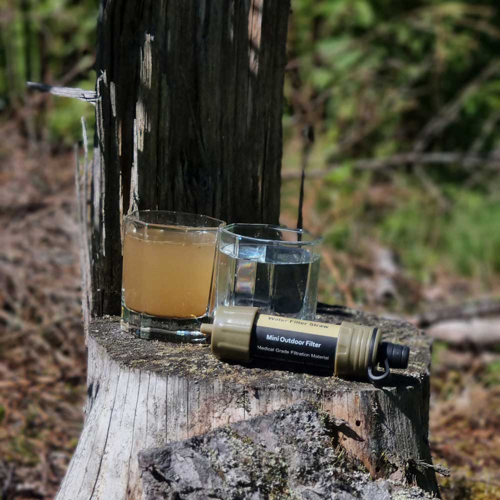 Tragbares Wasserfiltersystem für sauberes Trinkwasser