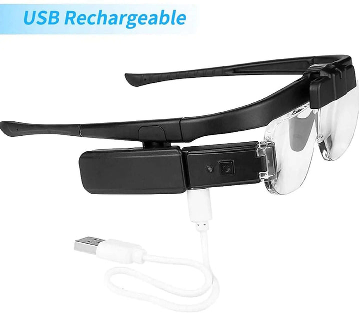 Loupe serre-tête avec LED, 6 grossissements