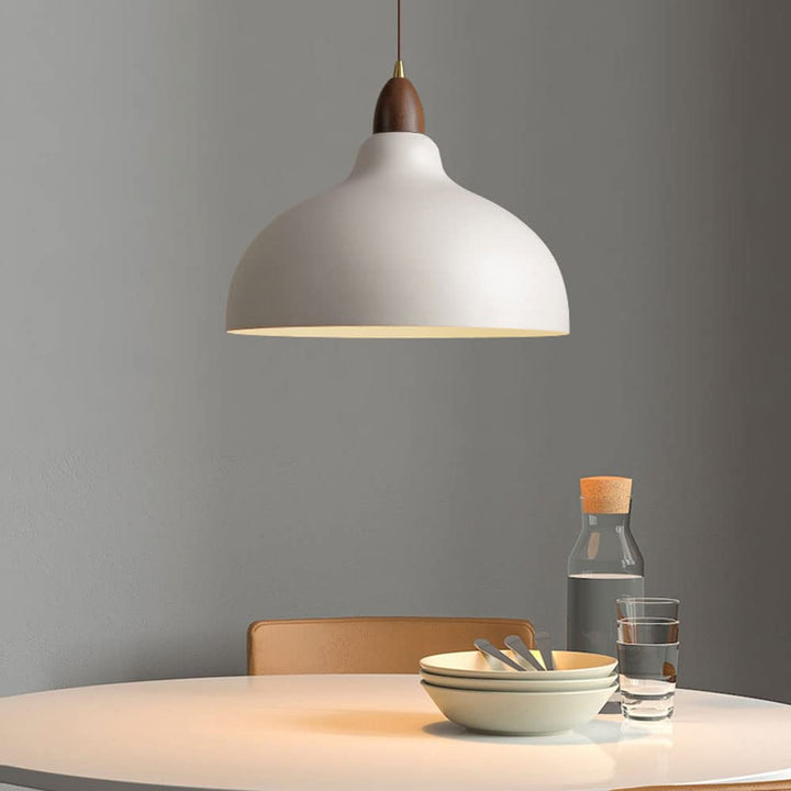 Lampe suspendue scandinave en bois