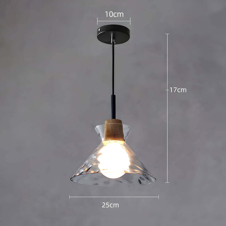 Lustre moderne en verre, 1/3 têtes