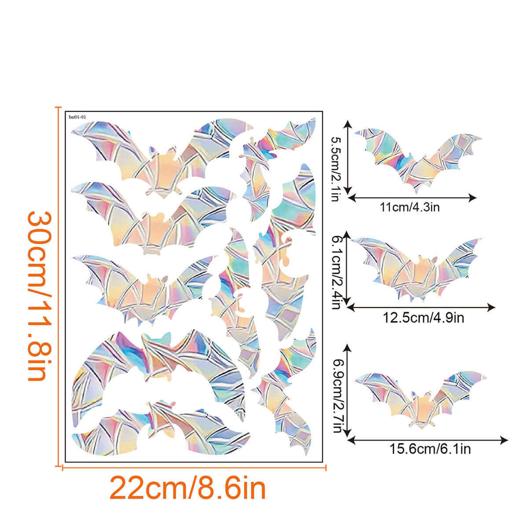 Décoration de fenêtre arc-en-ciel - autocollante, colorée, décorative
