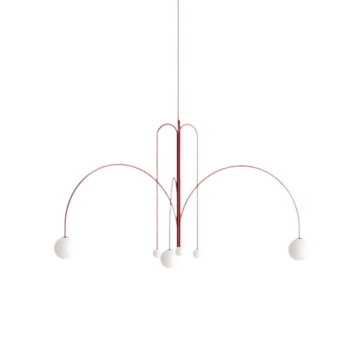 Suspension élégante en verre et métal