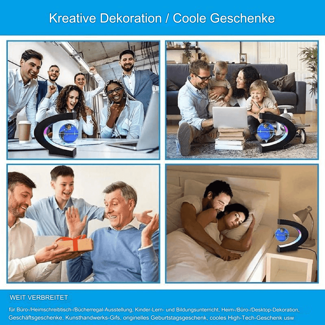 Schwebender Globus mit LED